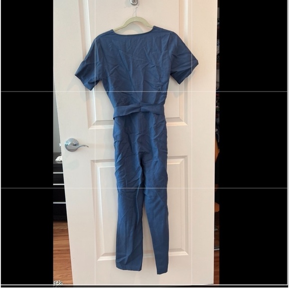 Hatch Noelle Maternity Jumpsuit Blue - Picture 14 of 16